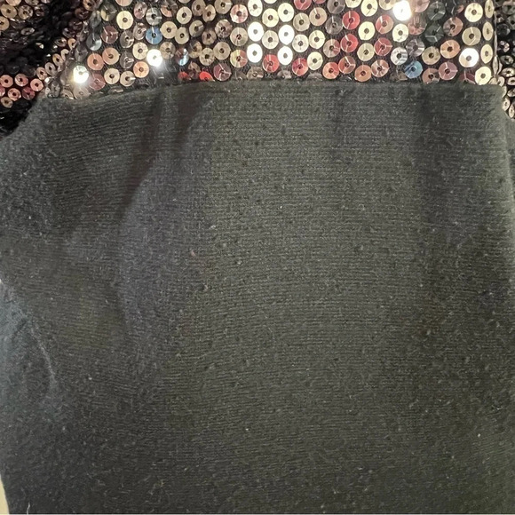 Fashion to Figure Black Dress Silver Sequins Plus Size 3X Racerback Knee Length - Picture 5 of 8